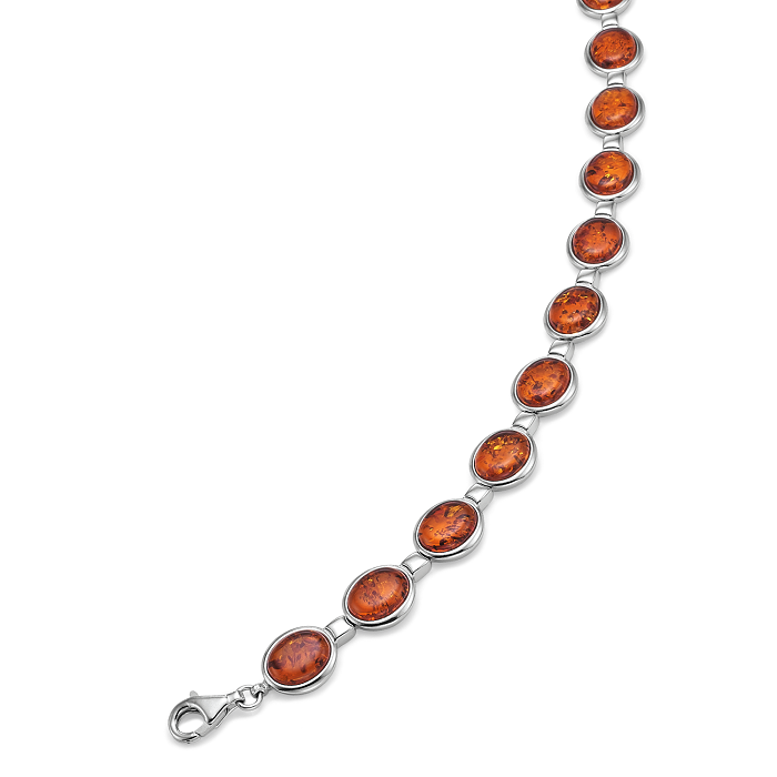 Støvring Design Armbånd Sølv Med Rav - Armbånd