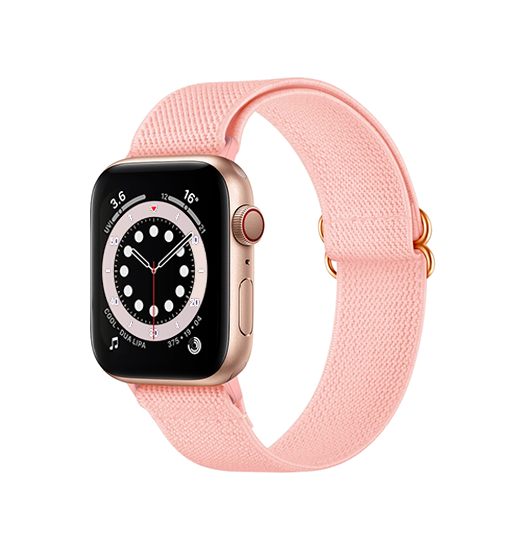 Pink Apple Watch 42mm Polyester Nylon Rem Armbånd - Polyester Armbånd