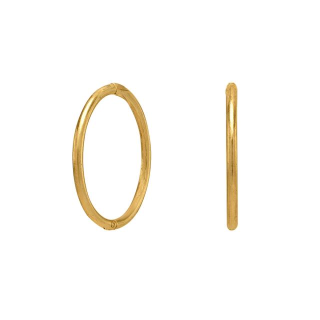 Nordahl Klik Creoler Karat Guld 12mm 30162070300 - Nordahl Øreringe  - 1233690237237