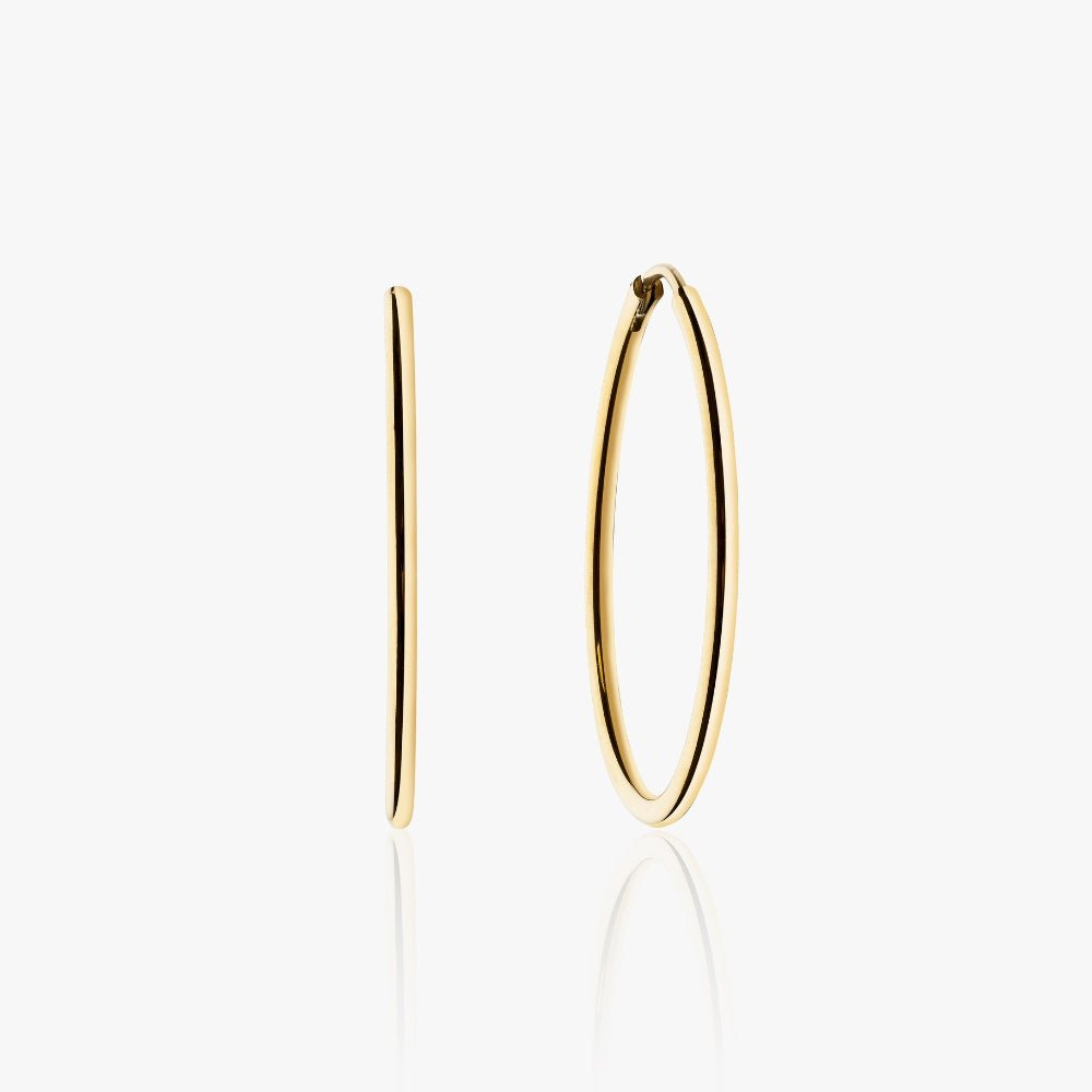 30mm Hoops 14k Guldbelagt 30mm - Øreringe