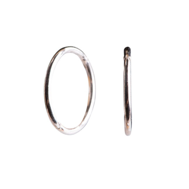Nordahl Sølv Creol Med Kliklås 14mm 30108000900 - Nordahl Øreringe  - 1233690109909
