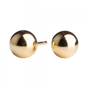 Nordahl Forgyldt ørering Med Kugle 5mm Blank 30252505900 - Nordahl Øreringe  - 1233690109596