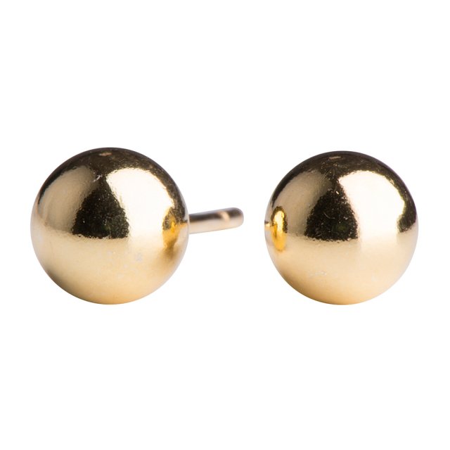 Nordahl Forgyldt Kugle øreringe 6mm 30252565900 - Nordahl Øreringe  - 1233690152844