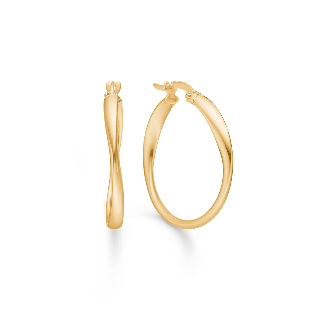 Mads Silivia Runde Creoler Karat Guld 3310146 - Mads Z Øreringe  - 1233690205625