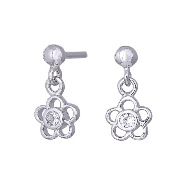 Nordahl Blomster ørehængere Sølv 30340220900 - Nordahl Øreringe  - 1233690155456