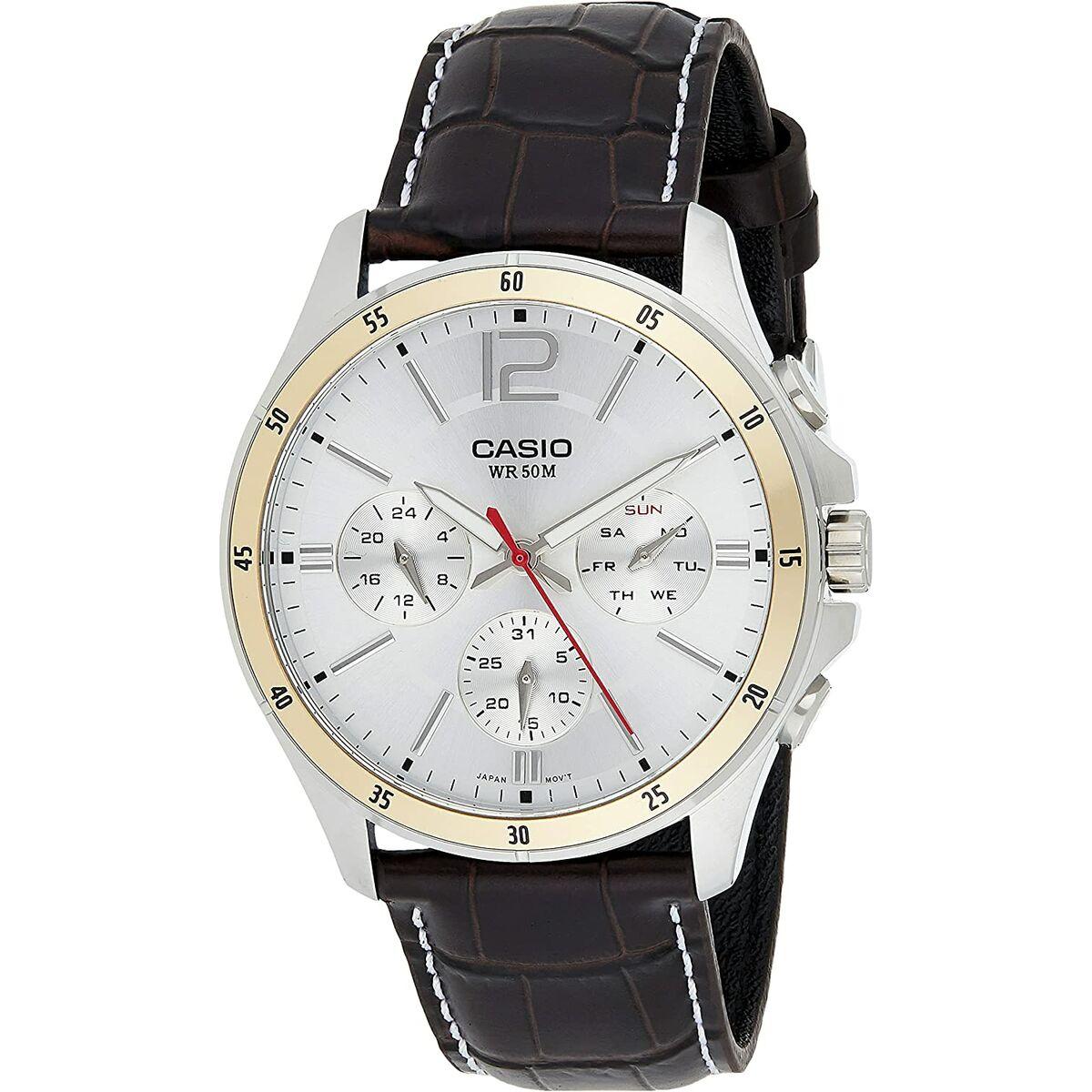 Casio Enticer Gent Herreur Læderrem - Casio Armbånd  - 4971850924562