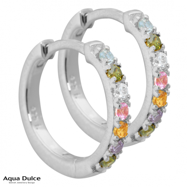 Aqua Dulce Creoler Elina Sølv - Aqua Dulce Øreringe