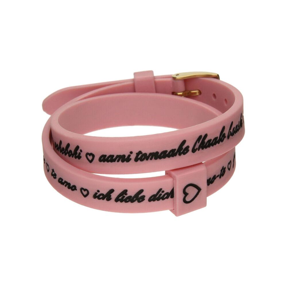 Mezzometro Armbånd Til Kvinder Love You Gold Silicone - Misura Armbånd  - 8054726935612