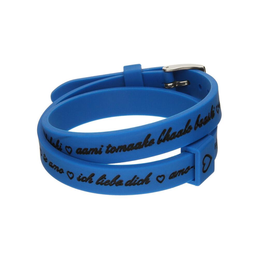 Mezzometro Armbånd Til Kvinder Love You Silver Silicone - Misura Armbånd  - 8054726935445