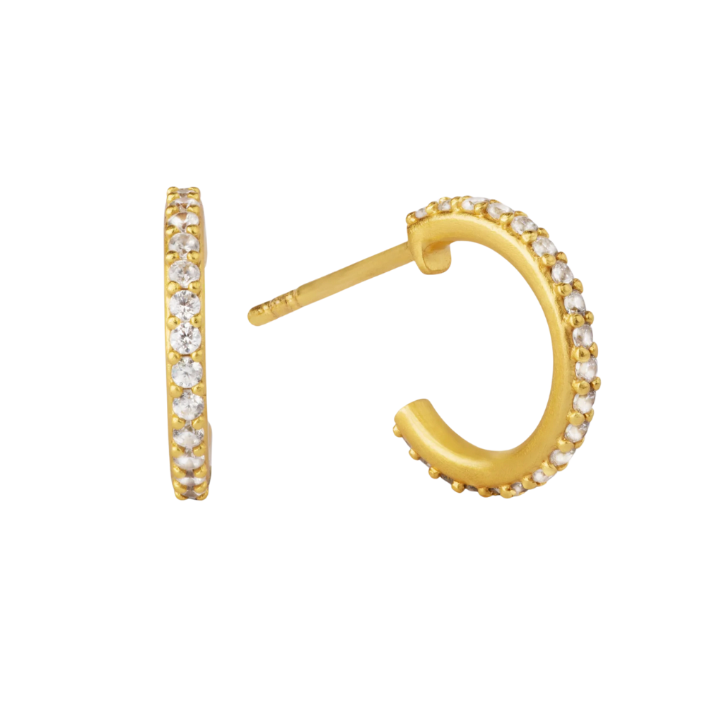 Bybiehl Mini Sparkle Hoop Forgyldt 029a - Bybiehl Øreringe  - 1233690108681