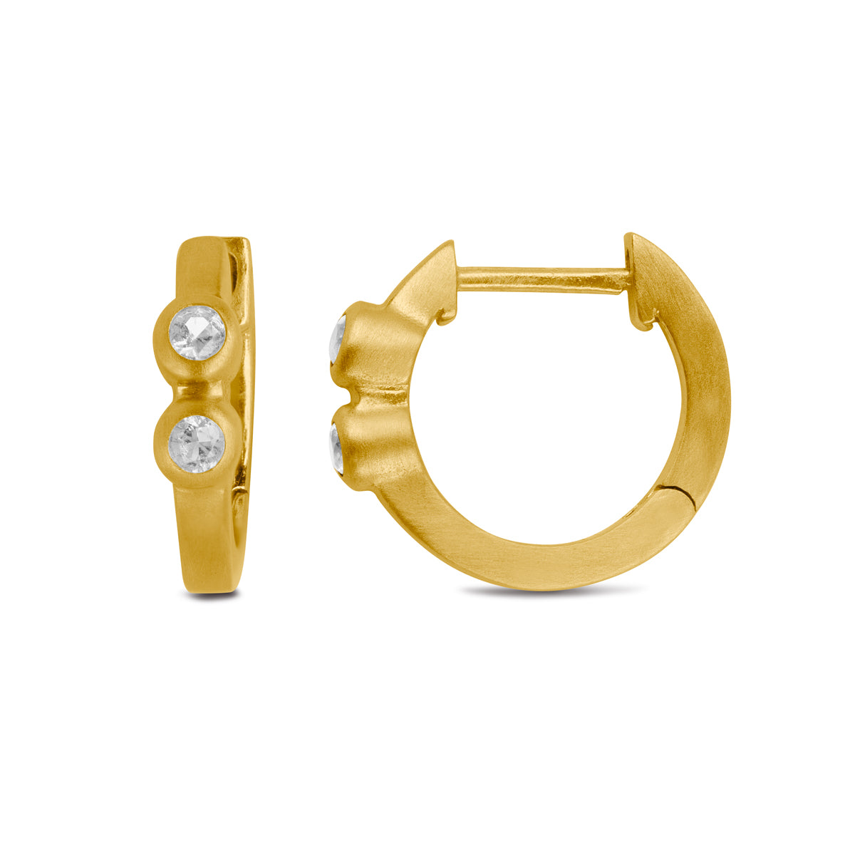 Bybiehl Lucy Hoops øreringe Med Sten 039a - Bybiehl Øreringe  - 1233690215266
