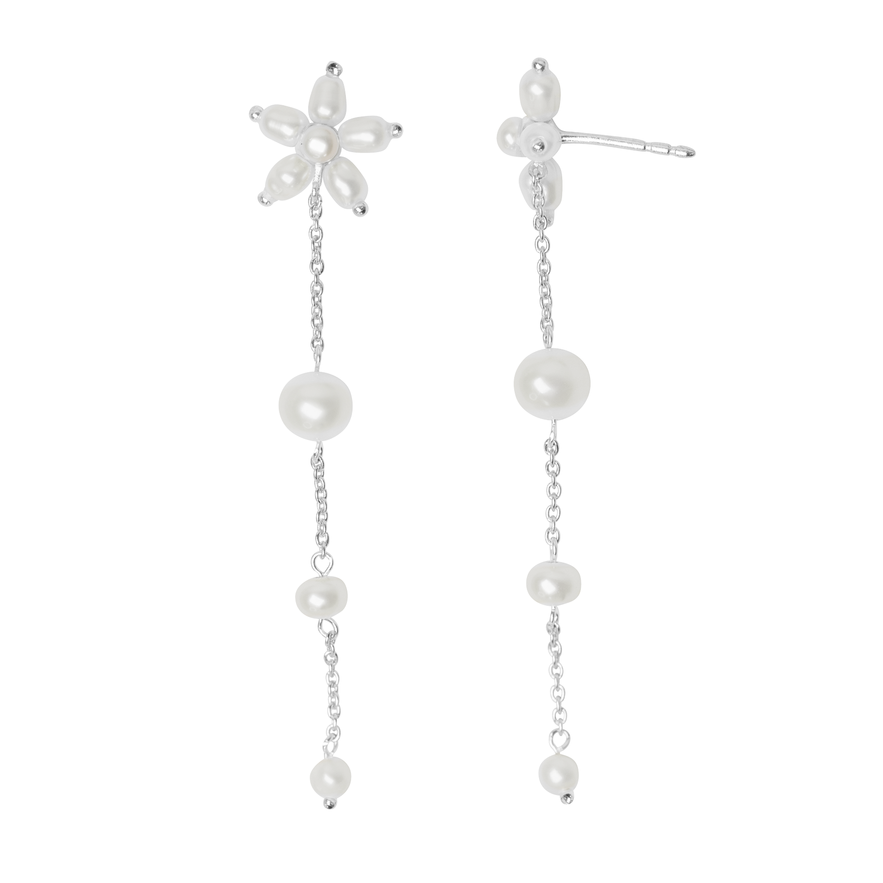 Bybiehl Pearl Signatur øreringe Med Perler Sølv 040wp - Bybiehl Øreringe  - 1233690227757