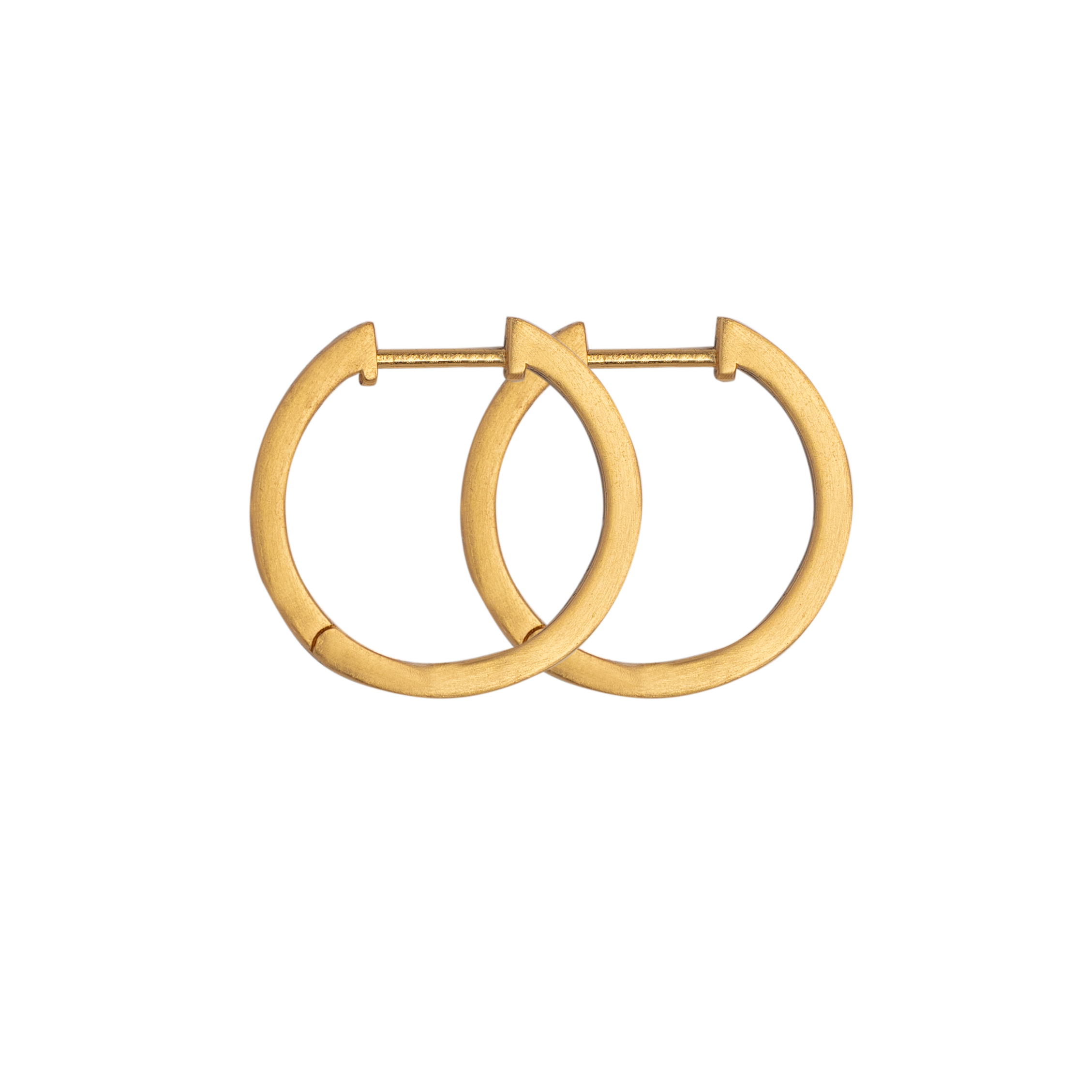Bybiehl Grace Hoops Forgyldt 18mm 5002 - Bybiehl Øreringe