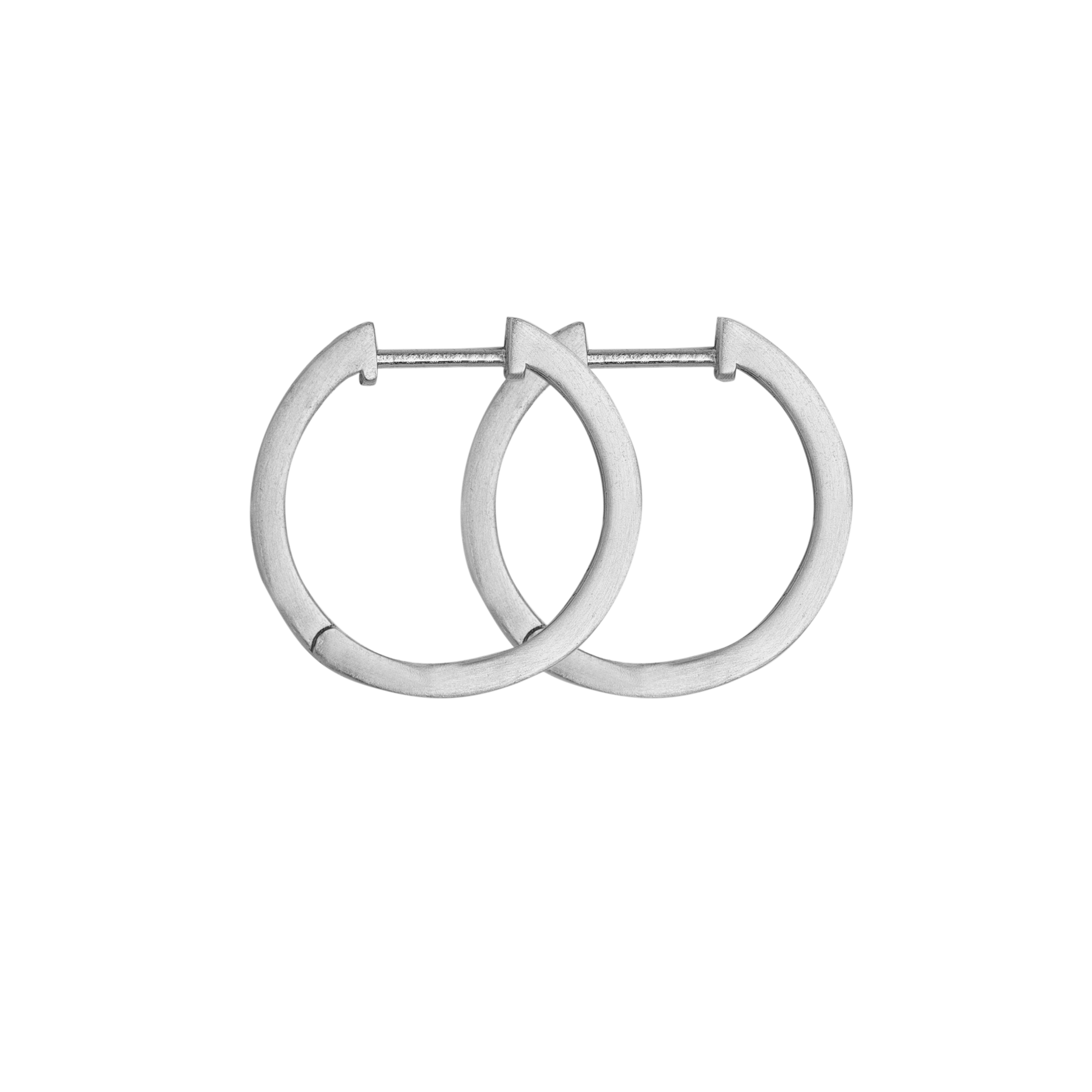 Bybiehl Grace Hoops Sølv 18mm 5002 - Bybiehl Øreringe