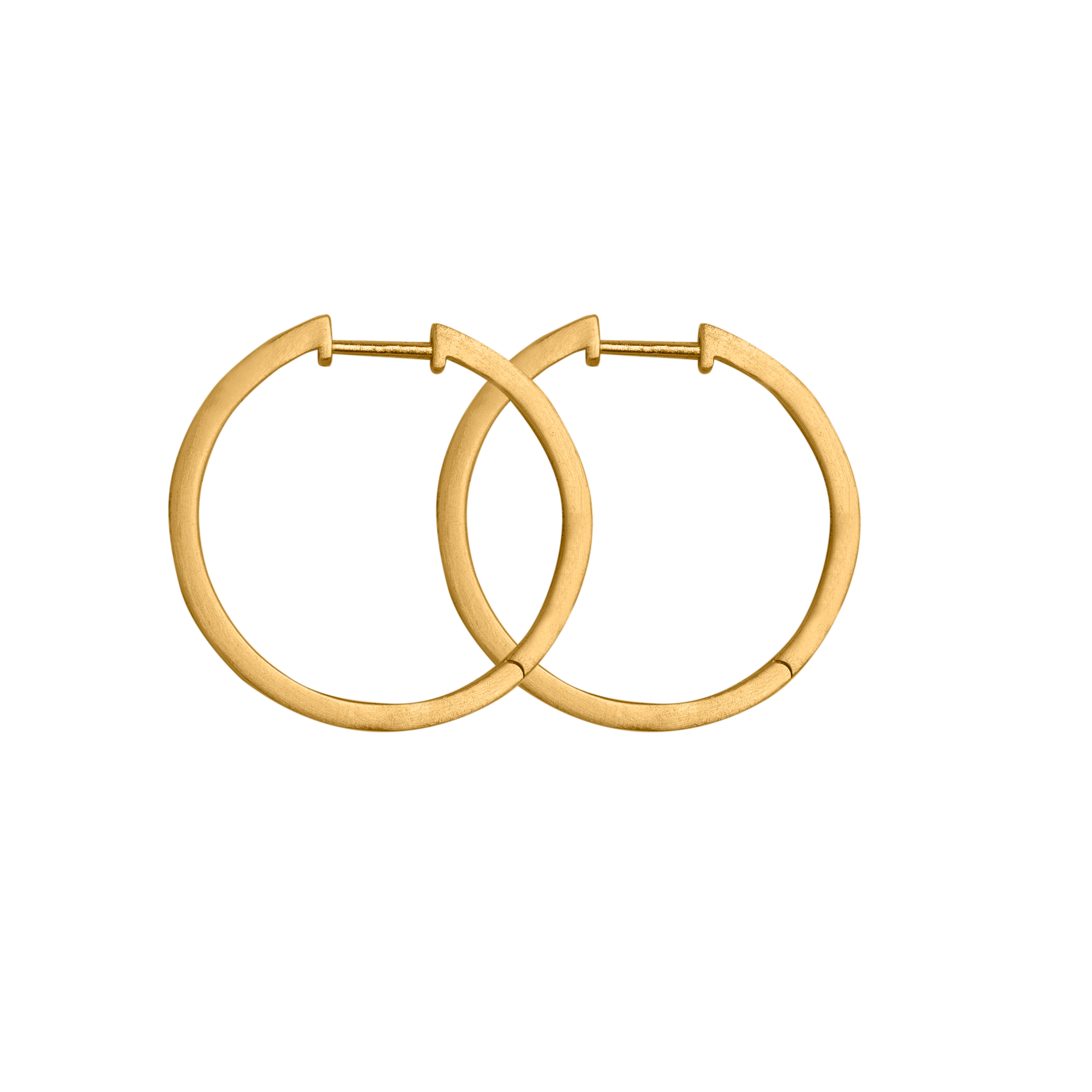 Bybiehl Grace Hoops Forgyldt 25mm 5003 - Bybiehl Øreringe