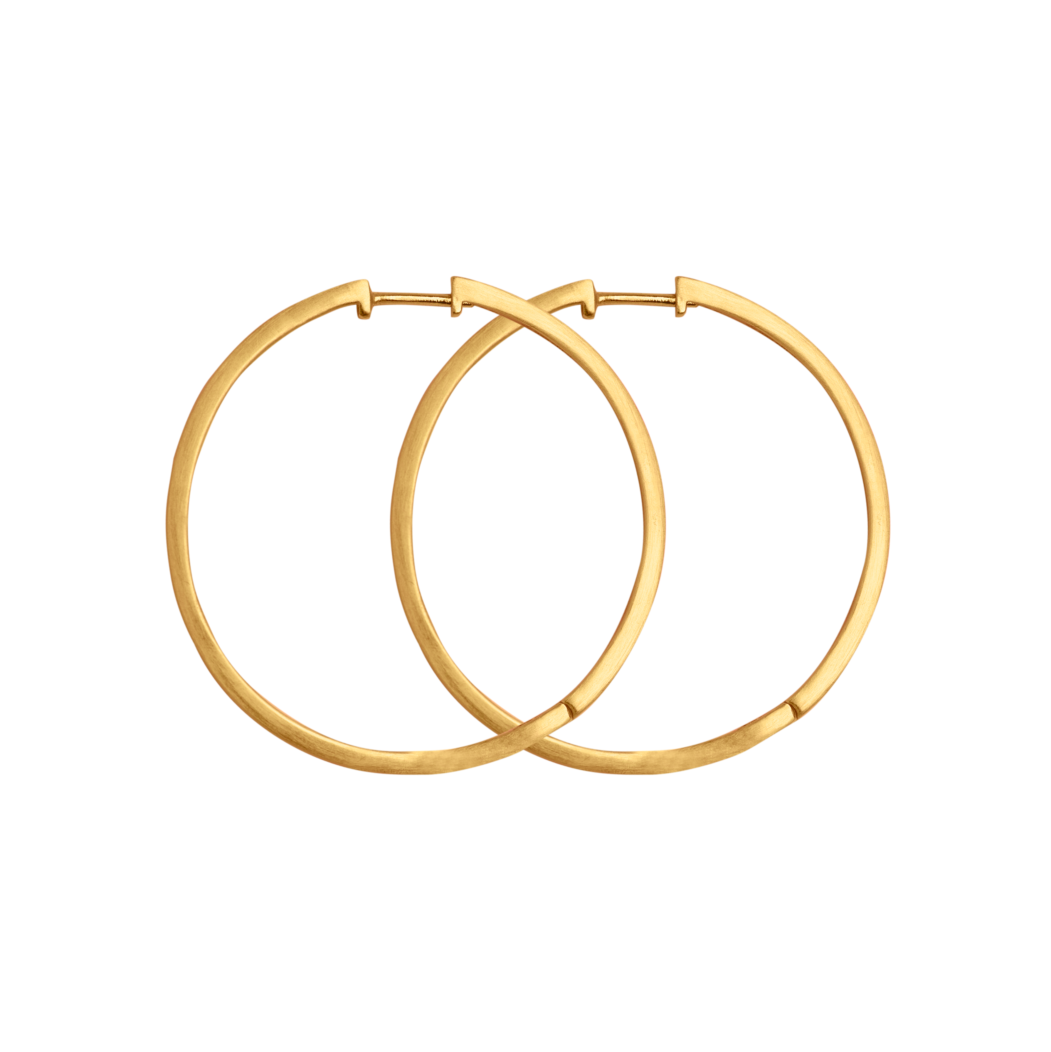 Bybiehl Grace Hoops Forgyldt 35mm 5004 Udg - Bybiehl Øreringe