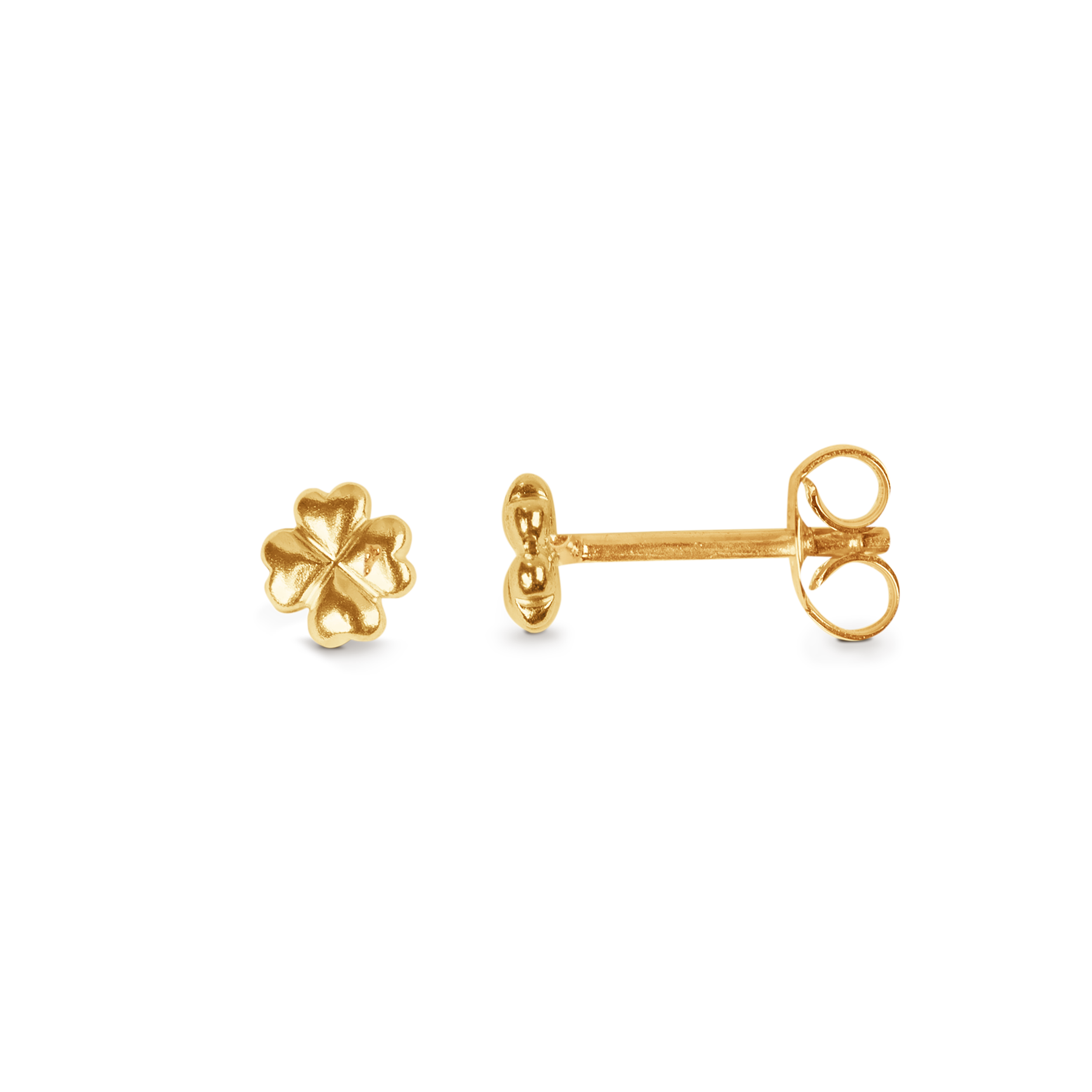 Bybiehl Lucky Four Leaf ørestikker Guldbelagt 5208 - Bybiehl Øreringe