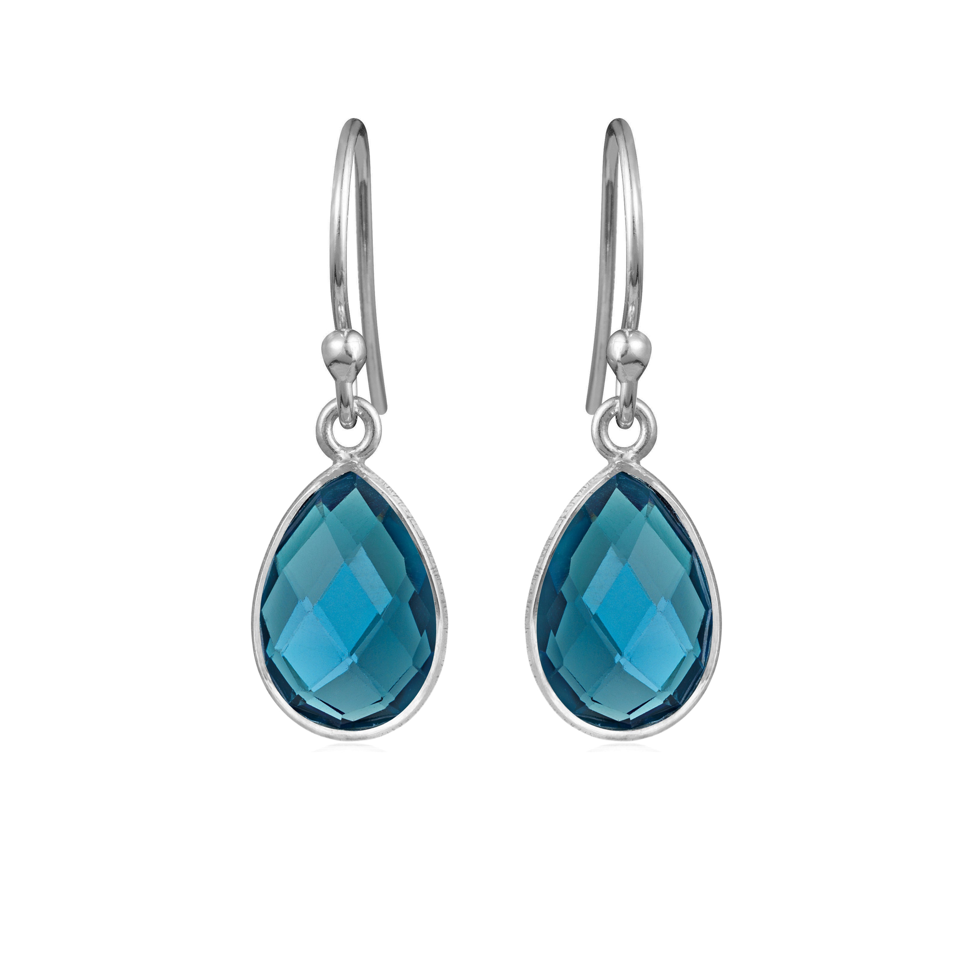 Susanne Friis Bjørner Sfb Ørekrog Med Blå Krystal 4068 174 - Øreringe  - 1233690053608