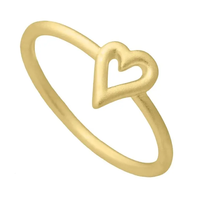 Aqua Dulce Heart Ring Forgyldt 4135 - Fingerringe