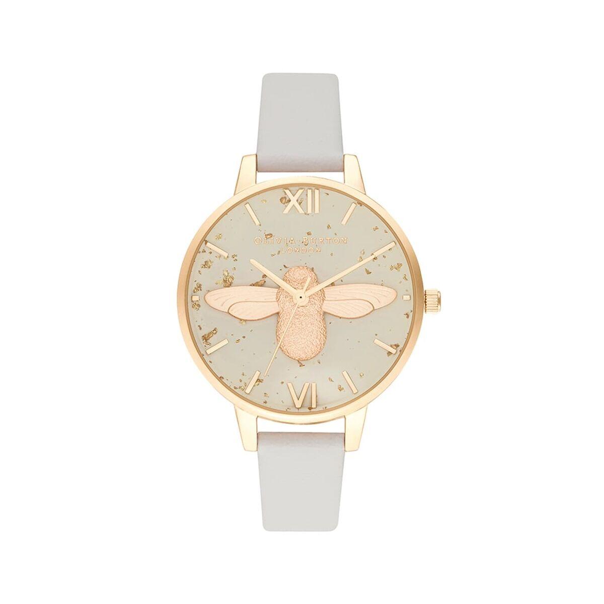Olivia Burton Dameur Ob16gd37 Armbåndsur Grå Rem - Olivia Burton Armbånd  - 7613272332965