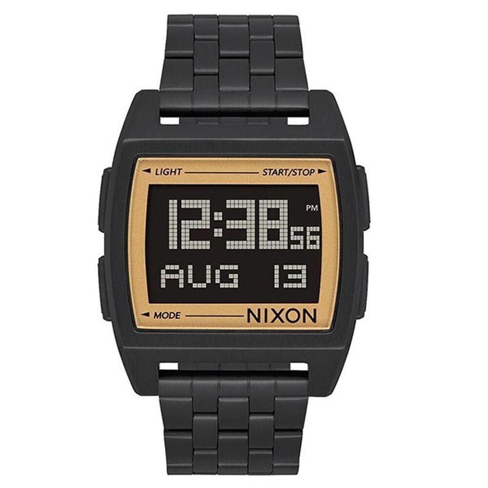 Sort Nixon Base Herreur Digitalt Armbåndsur - Nixon Armbånd  - 3608700311616