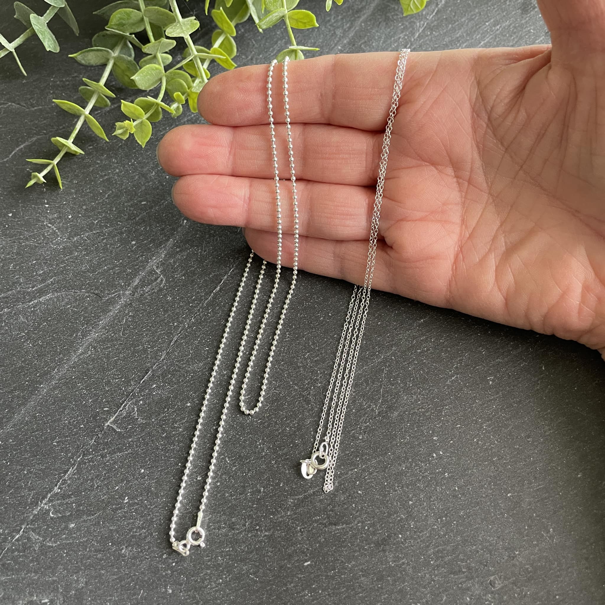 Ankerkæde - Sølv Halskæder