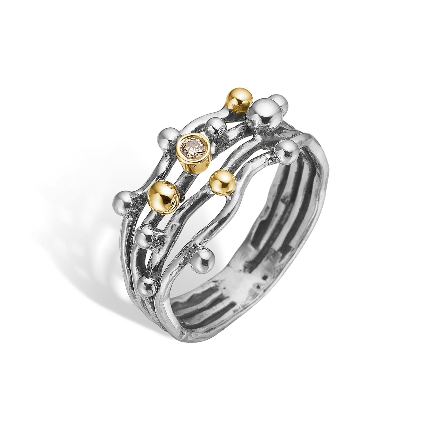 Ring Urban Harlem Buds Polished - Bybirdie.dk Fingerringe
