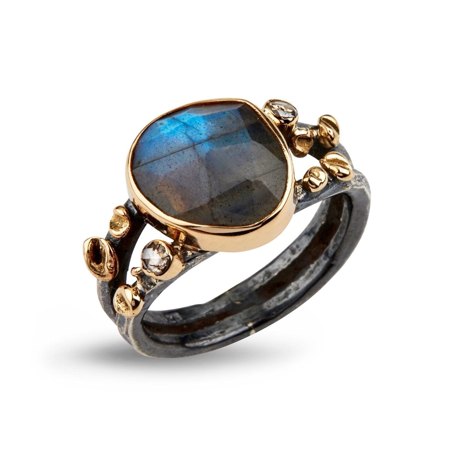 Hvid Gili Abyss Labradorite Ring - Bybirdie.dk Fingerringe