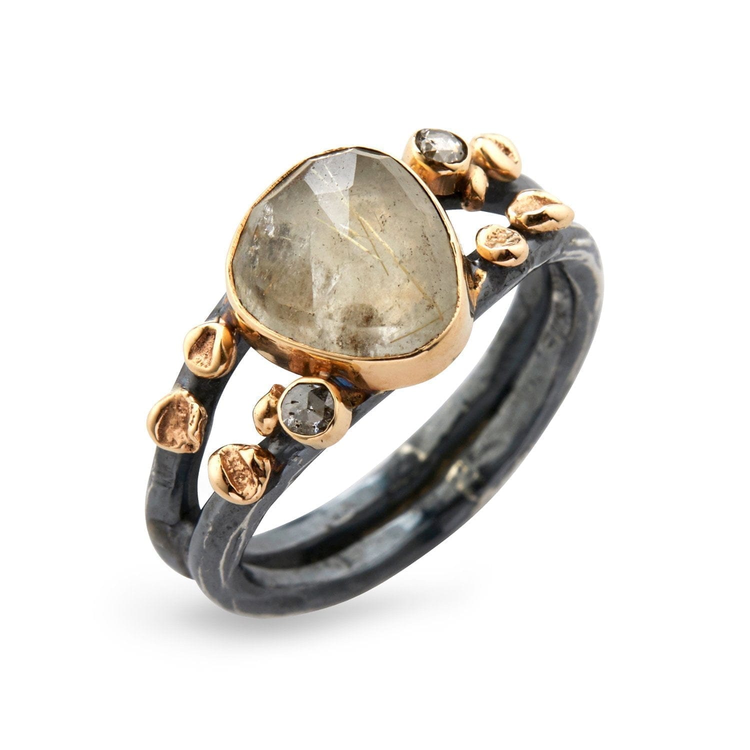Brun|Gul Ring Gili Sun - Bybirdie.dk Fingerringe