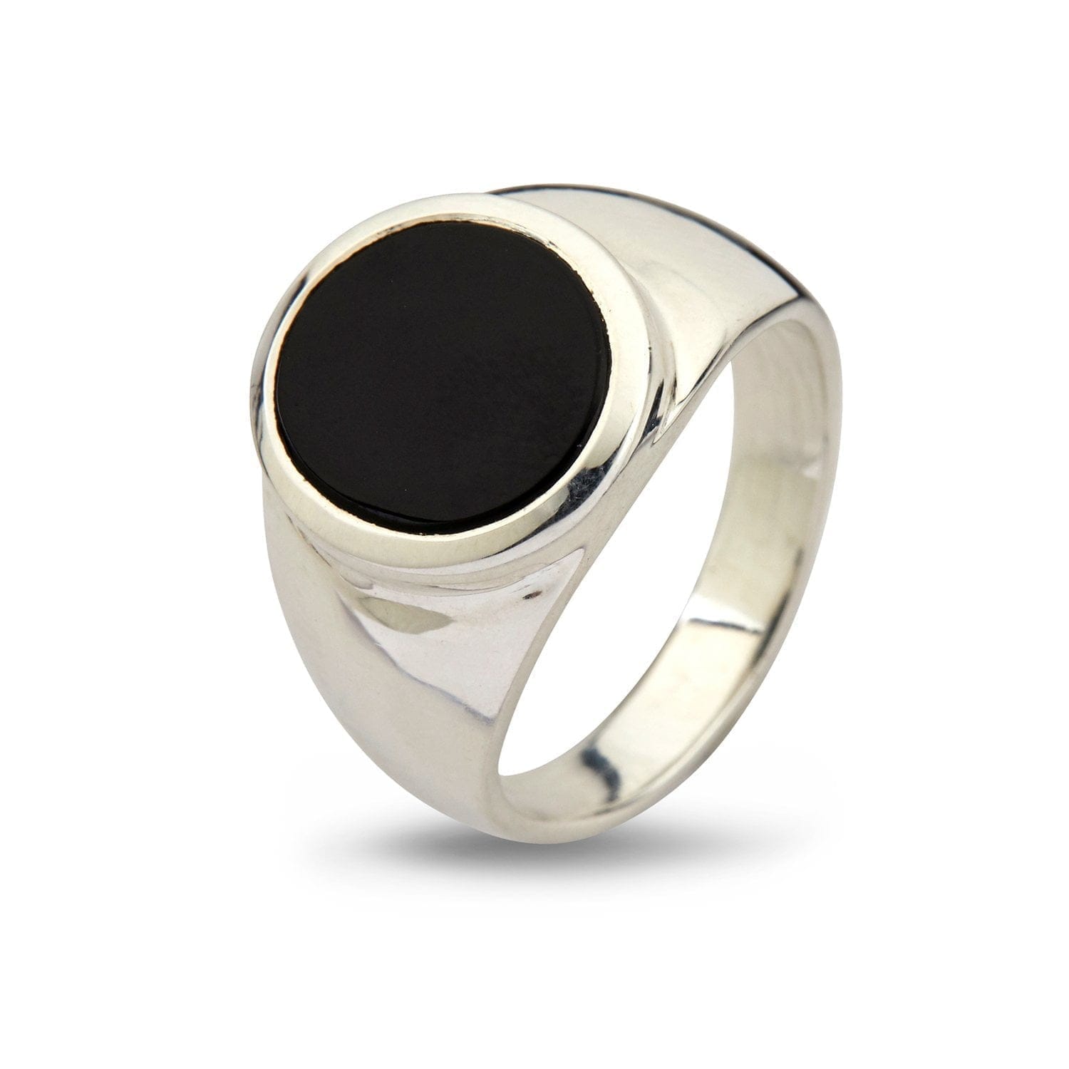 Sort Ring Oval Black Onyx - Bybirdie.dk Fingerringe