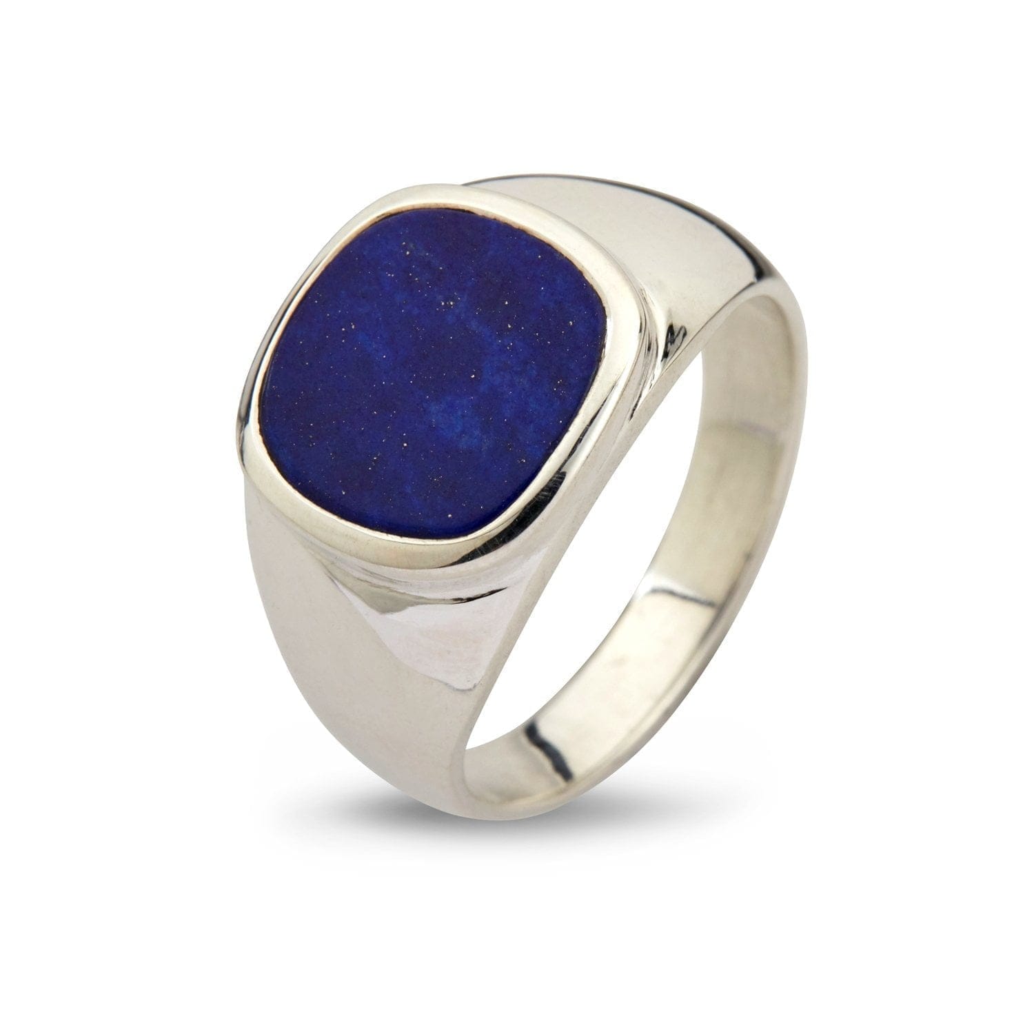 Blå Ring Cushion Lapis Lazuli - Bybirdie.dk Fingerringe