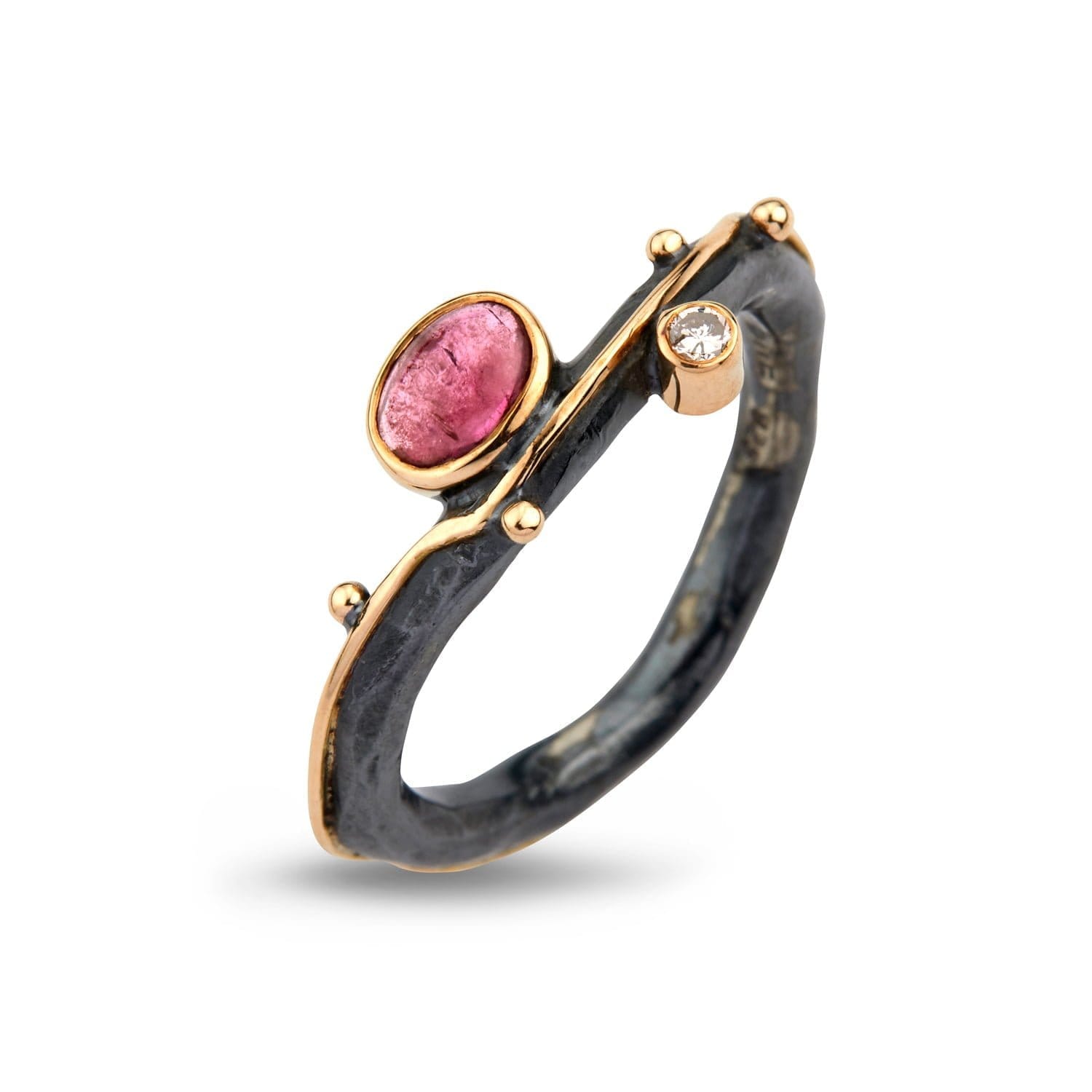 Rød Ring Louise Red Tourmaline - Bybirdie.dk Fingerringe