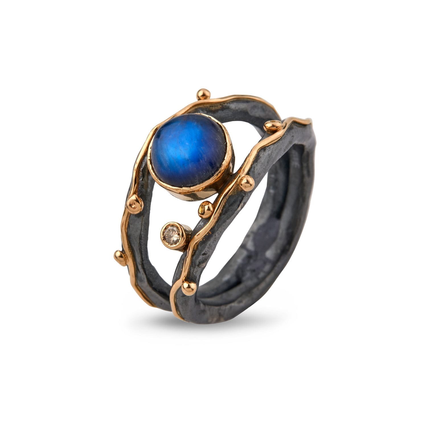 Blå|Lilla Ring Zeus Dubeca Rainbow Moon - Bybirdie.dk Fingerringe