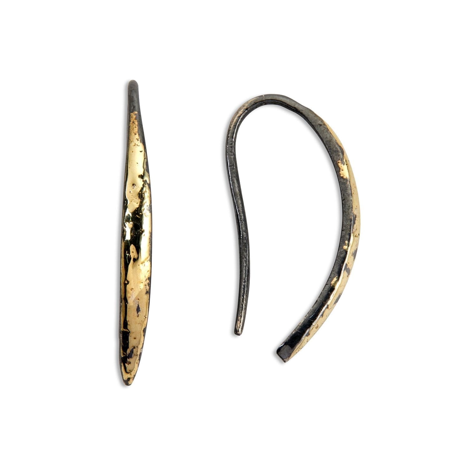 Astra Plain Gold Ørehængere - Bybirdie.dk Øreringe