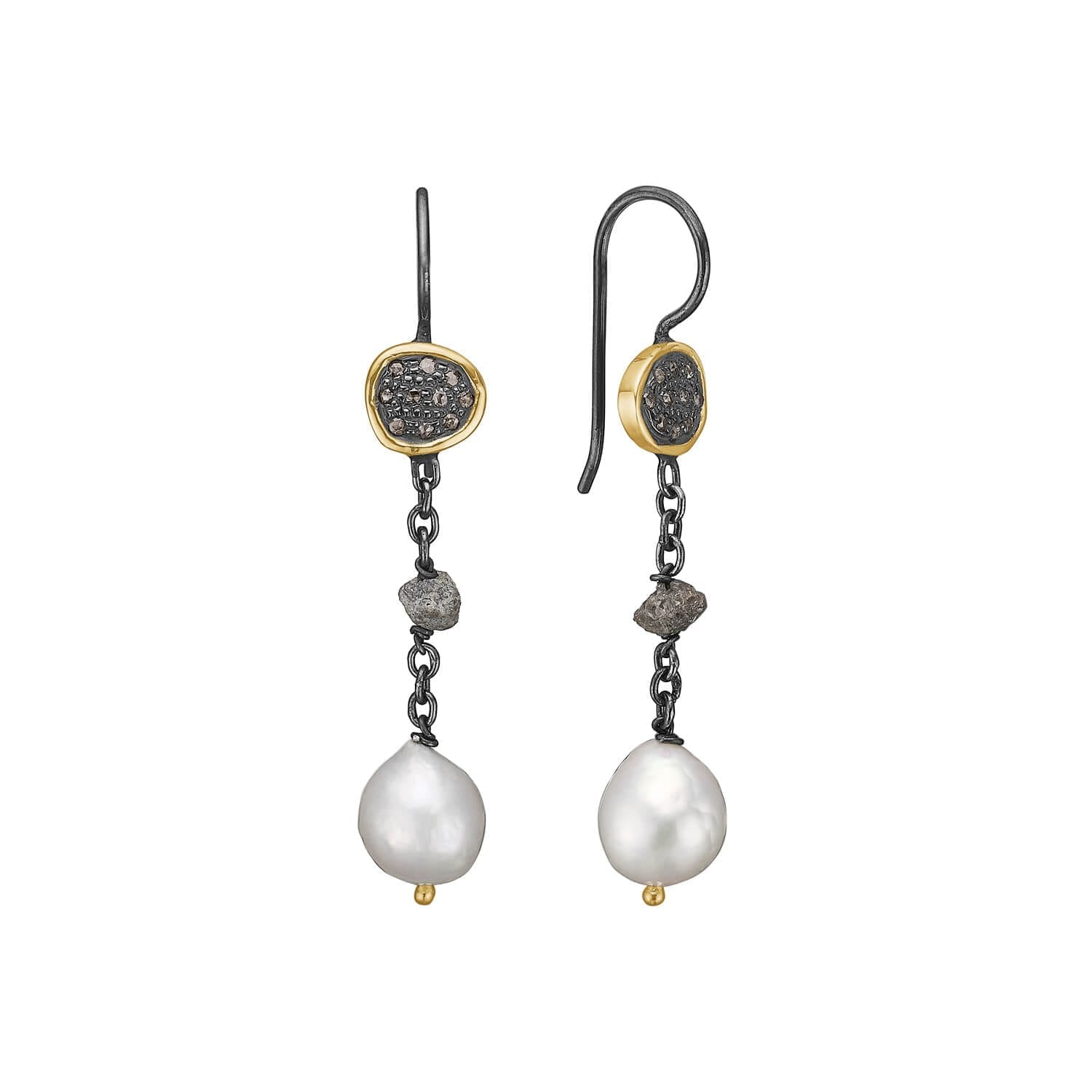 Appia Pav Perle Ørehængere - Bybirdie.dk Øreringe