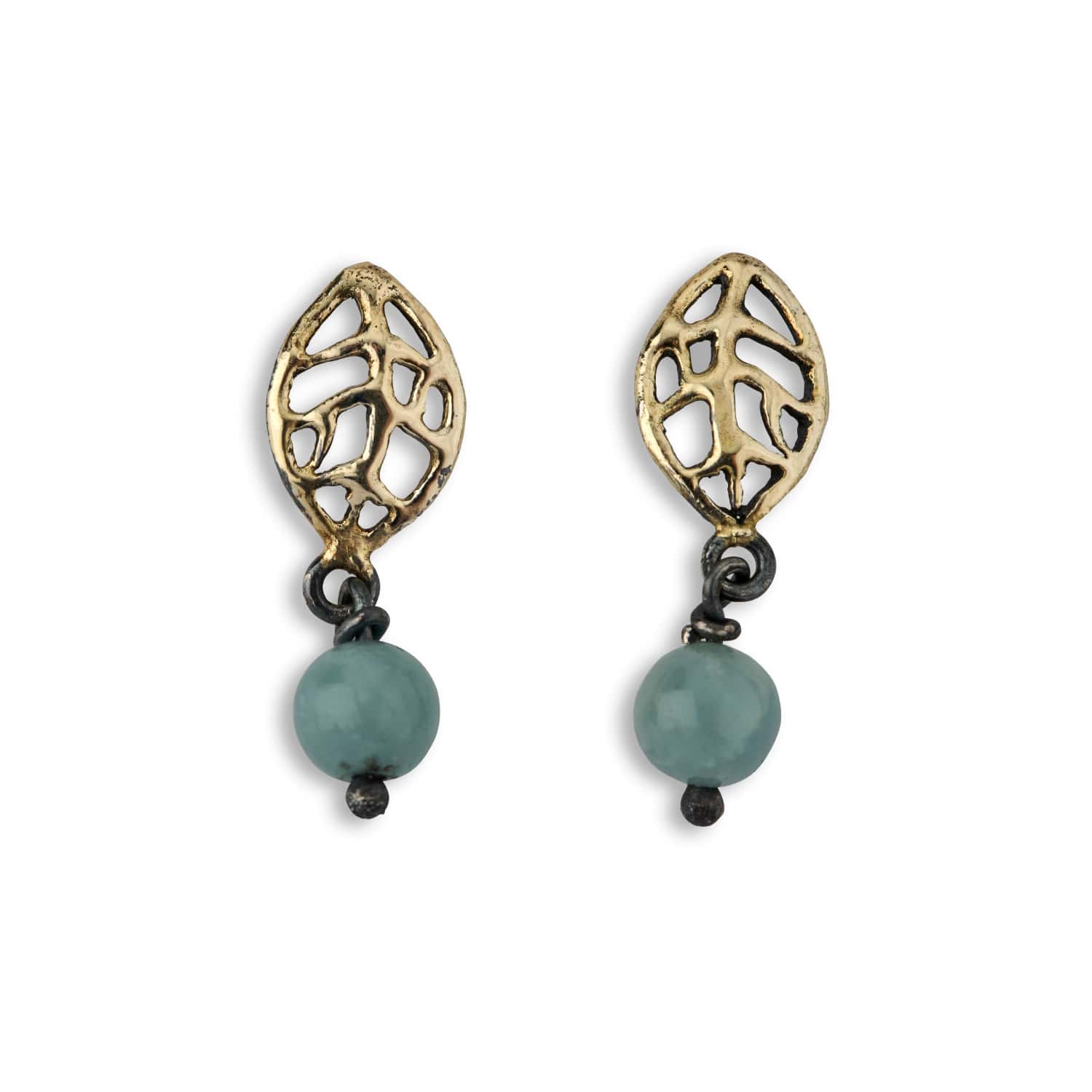 Bybirdie Beeach Autum ørering Sølv Med Aquamarin 50811449f - Bybirdie Øreringe  - 1233690184753