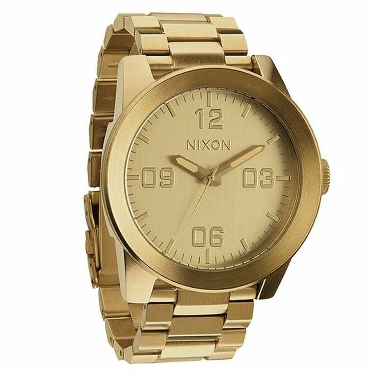 Nixon Herreur A346 502 Guld Analogt Armbåndsur Til Mænd - Nixon Armbånd  - 3608700105499