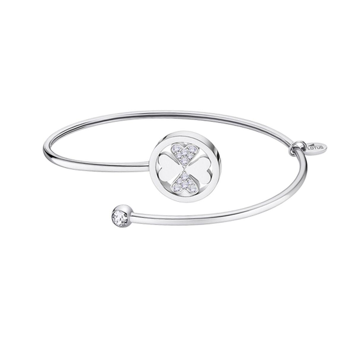 Lotus Armbånd Til Kvinder Ls2169 Elegant Sølvfarvet Bangle - Lotus Armbånd  - 8430622804441