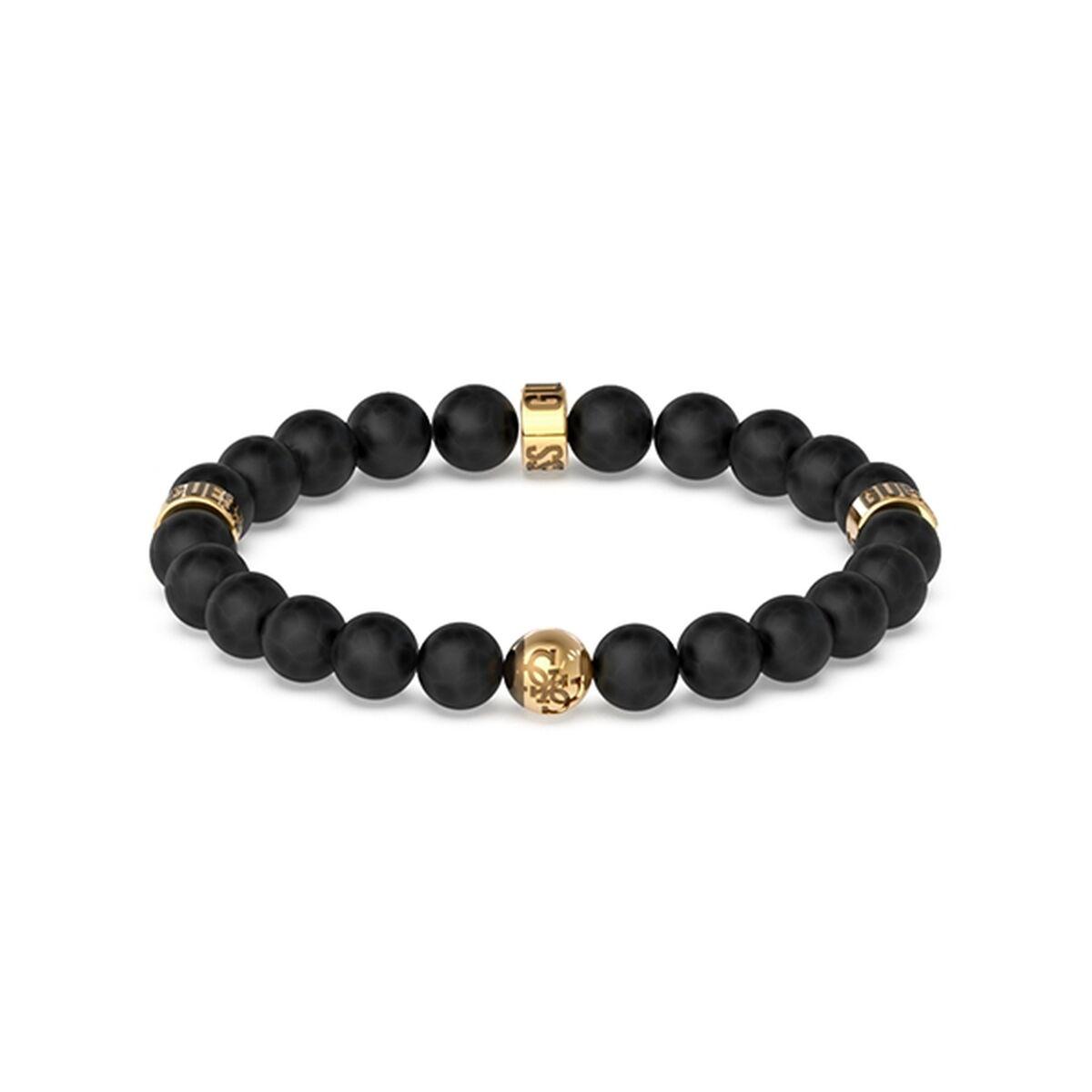 Sort Guess Unisex Armbånd Jumb02117jwygbkt Perlelook - Guess Armbånd  - 7619342975407