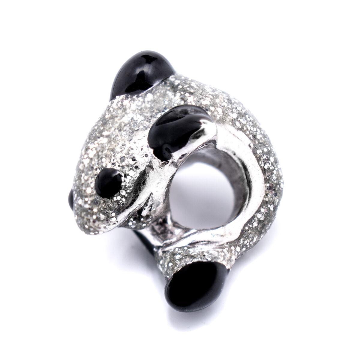 Sort Perle Til Armbånd Sølvfarvet Detalje - Viceroy Armbånd  - 8431777786361