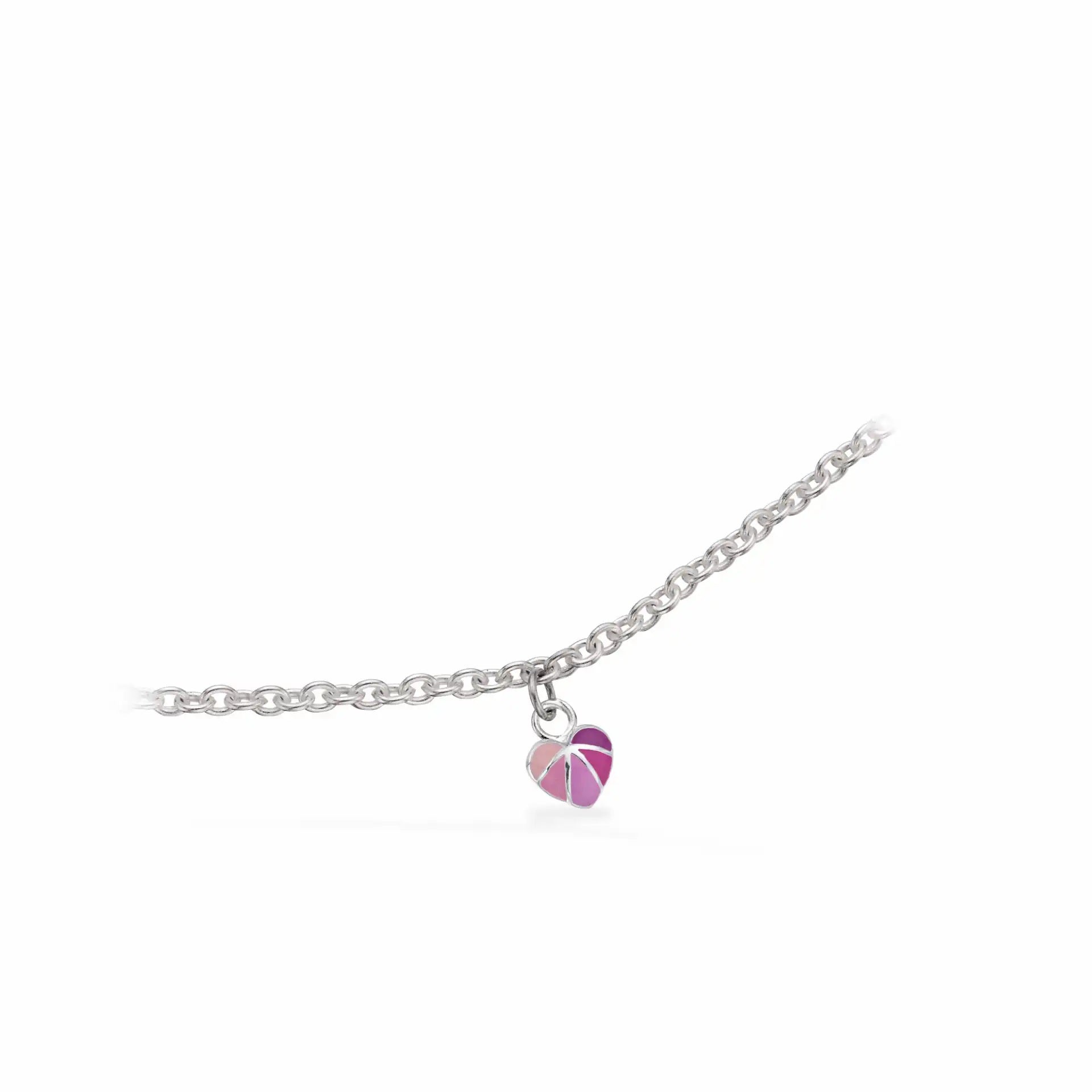 Scrouples Lyserødt Sølv Hjerte Armbånd Til Børn 672212 - Scrouples Armbånd  - 1233690199849