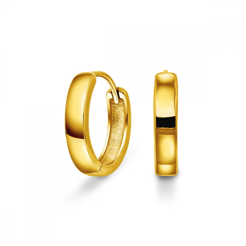 Arne Nordlie Forgyldte Sølv Creoler 18mm 68708 - Arne Nordlie Øreringe