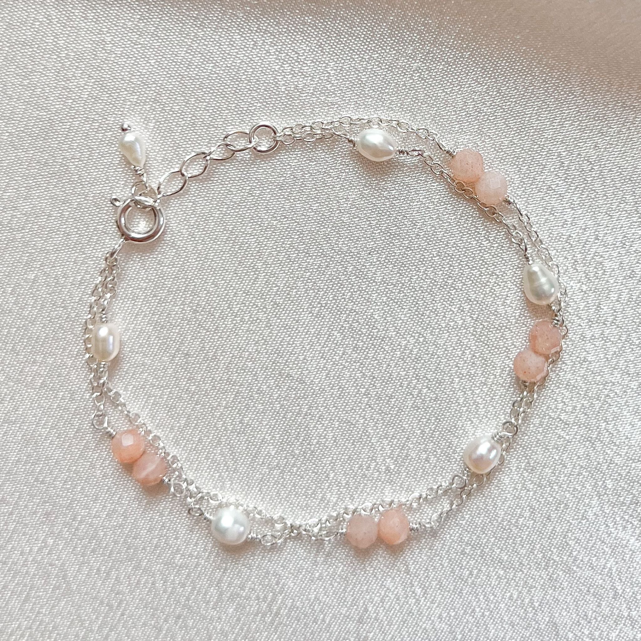 Sølv Charlot Armbånd - Perle Fryd Armbånd