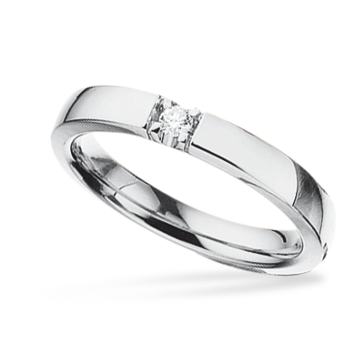 Scrouples Ilove Sølv Ring Med Diamant 7112 - Scrouples Fingerringe  - 1233690152837