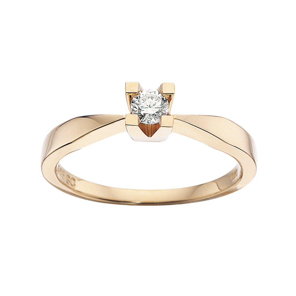 Scrouples Ring Kleopatra Karat Guld Ring Med 15ct Diamant 7135 - Scrouples Fingerringe  - 1233690158167