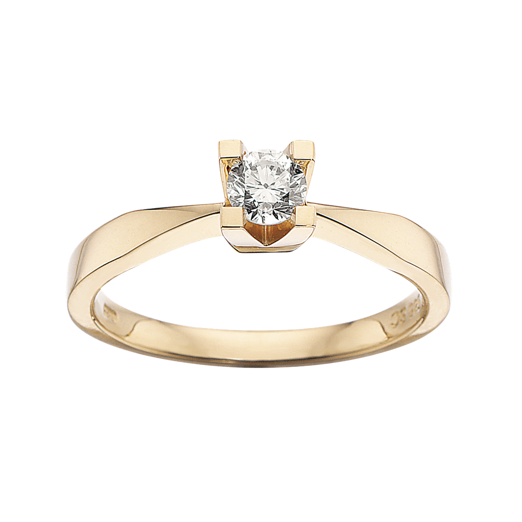 Scrouples Ring Kleopatra Karat Guld Ring Med 25ct Diamant 7135 - Scrouples Fingerringe  - 1233690081380