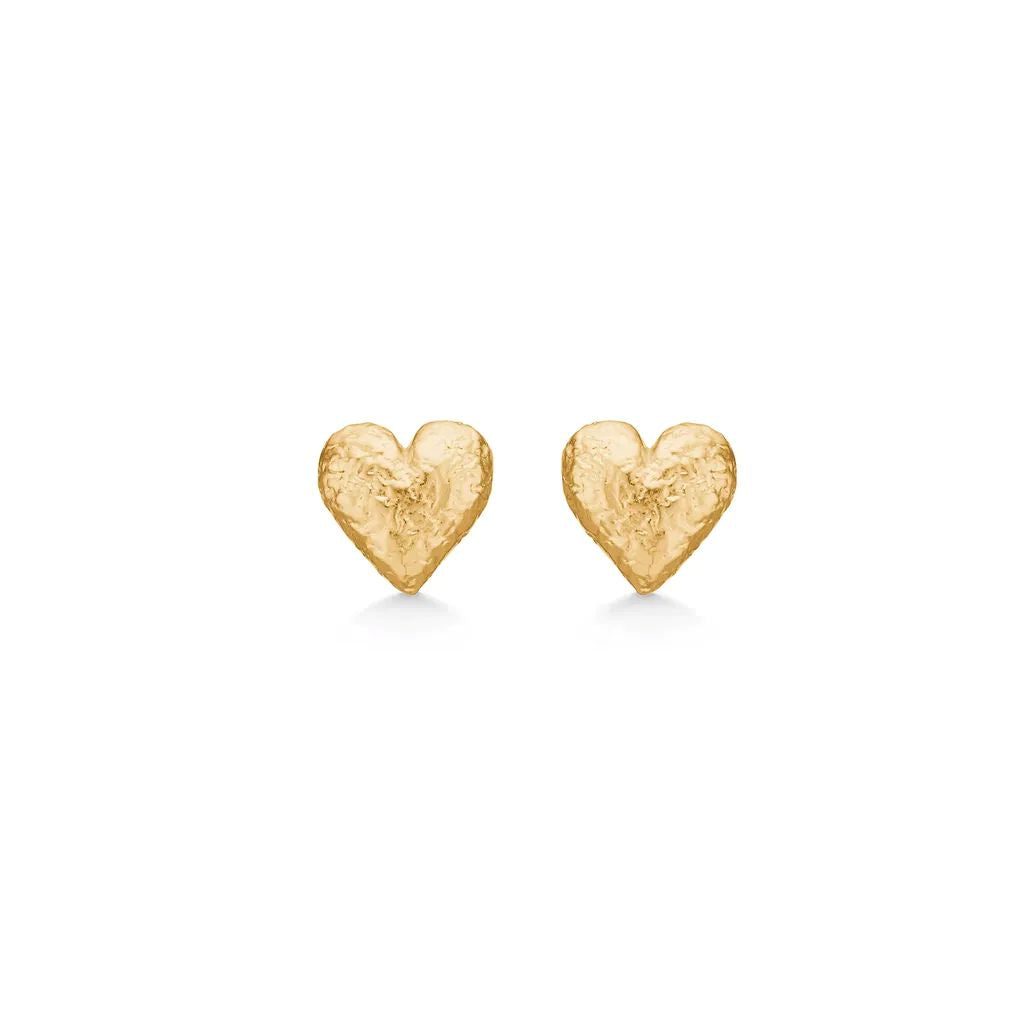 Studio Amour Hjerte ørestikker Forgyldt Sølv 7210357 - Studio Z Øreringe