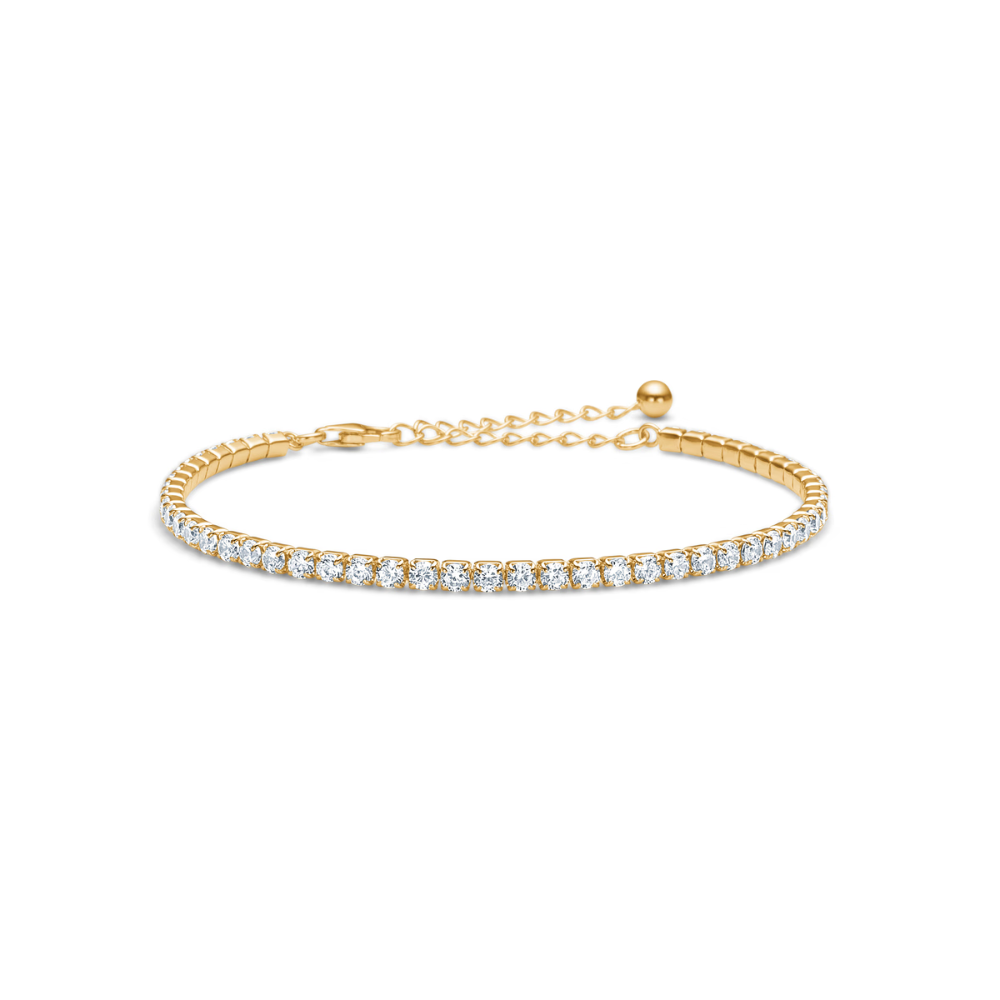 Studio Tenneis Armbånd Guldbelagt Sølv Bred 7257098 - Studio Z Armbånd