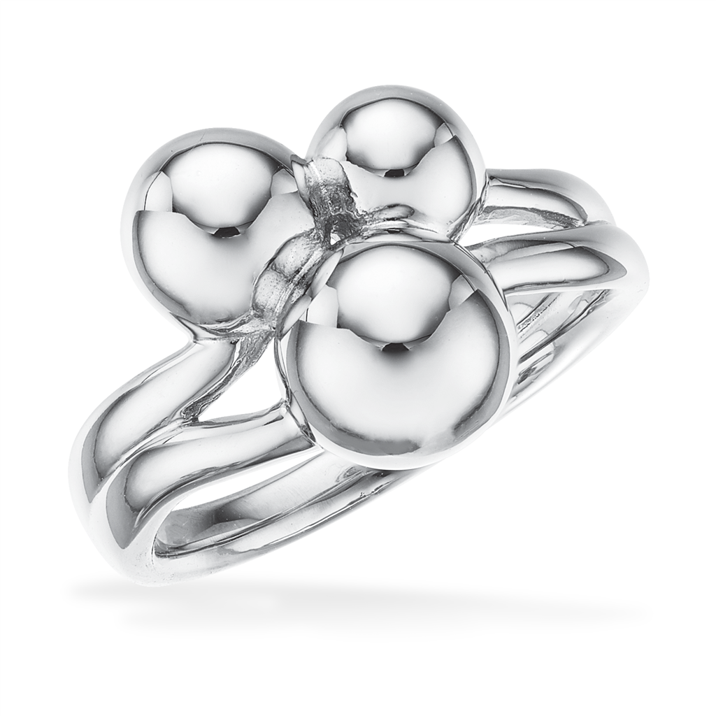 Scrouples Tripple Kugle Sølv Ring 728072 - Scrouples Fingerringe  - 1233690223834