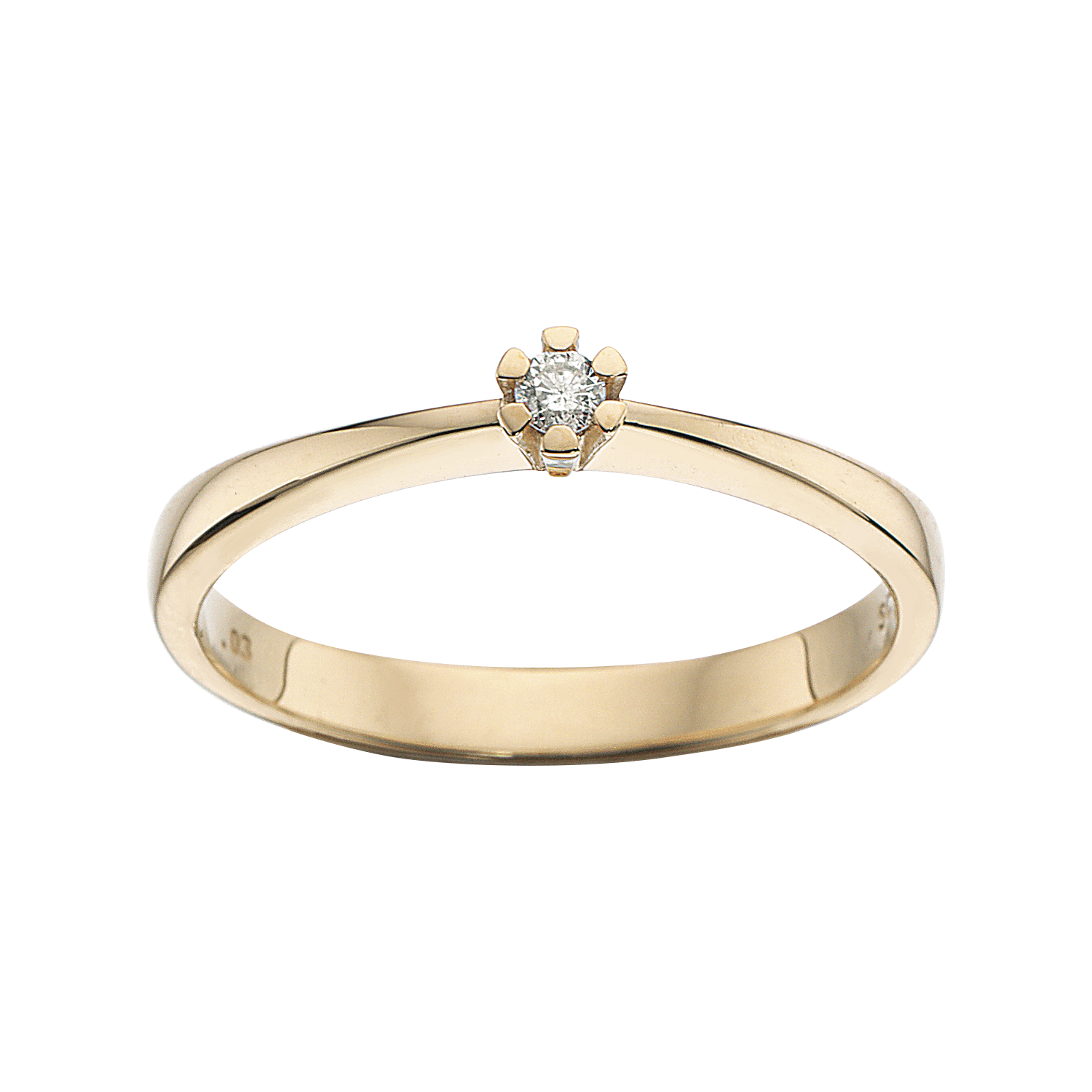 Scrouples Ring Vida Guld Ring Med Diamant 03ct 7813 - Scrouples Fingerringe